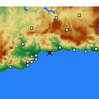 Nearby Forecast Locations - Rincón de la Victoria - Carta
