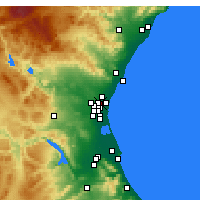 Nearby Forecast Locations - Burjassot - Carta