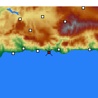 Nearby Forecast Locations - Almuñécar - Carta