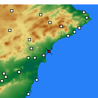 Nearby Forecast Locations - Santa Pola - Carta