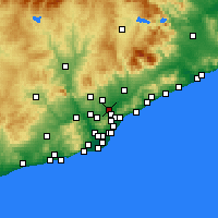 Nearby Forecast Locations - Ripollet - Carta