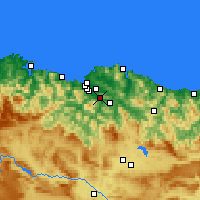 Nearby Forecast Locations - Santutxu - Carta