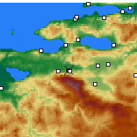 Nearby Forecast Locations - Gürsu - Carta