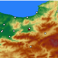 Nearby Forecast Locations - Düzce - Carta