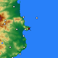 Nearby Forecast Locations - Cadaqués - Carta