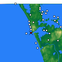 Nearby Forecast Locations - Manukau Harbour Entrance - Carta