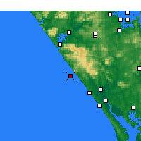 Nearby Forecast Locations - Maunganui Bluff - Carta