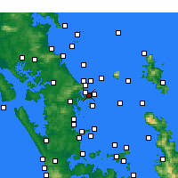 Nearby Forecast Locations - Tāwharanui Peninsula - Carta