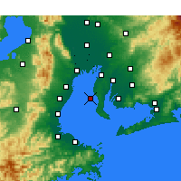 Nearby Forecast Locations - Tokoname - Carta
