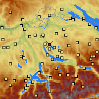 Nearby Forecast Locations - Dübendorf - Carta