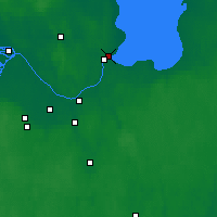 Nearby Forecast Locations - Šlissel'burg - Carta