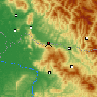 Nearby Forecast Locations - Tjačiv - Carta