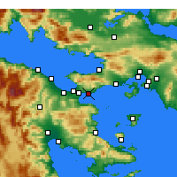 Nearby Forecast Locations - Agioi Theodoroi - Carta
