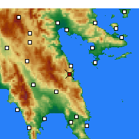 Nearby Forecast Locations - Leonidio - Carta