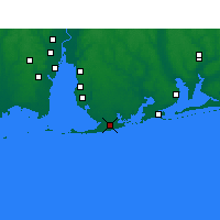 Nearby Forecast Locations - Gulf Shores - Carta