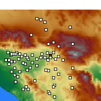Nearby Forecast Locations - San Bernardino - Carta