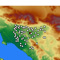 Nearby Forecast Locations - Chino Hills - Carta