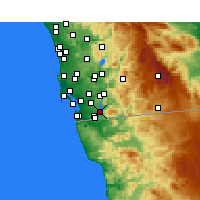Nearby Forecast Locations - Chula Vista - Carta
