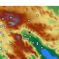 Nearby Forecast Locations - Desert Hot Springs - Carta