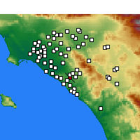 Nearby Forecast Locations - Laguna Hills - Carta