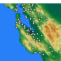 Nearby Forecast Locations - Palo Alto - Carta