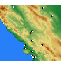 Nearby Forecast Locations - Paso Robles - Carta