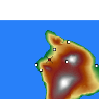 Nearby Forecast Locations - Waikoloa Village - Carta