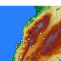 Nearby Forecast Locations - El Laqloûq - Carta