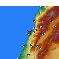 Nearby Forecast Locations - Basta el Tahta - Carta