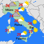 Previsione mar, 24.05. Italia