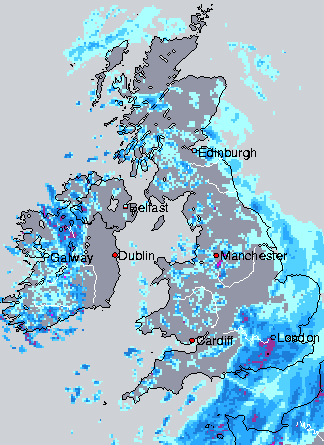 WeatherOnline rainfall radar UK