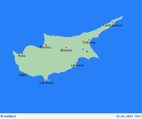  Cipro Europa Carte di previsione