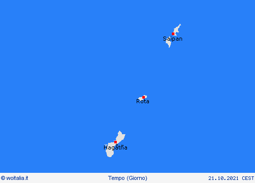 sommario Isole Marianne Oceania Carte di previsione