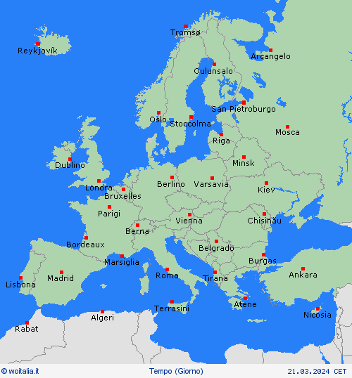 sommario  Europa Carte di previsione