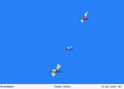 sommario Guam Oceania Carte di previsione