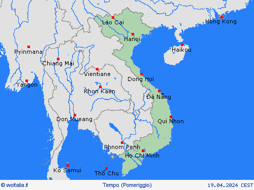 sommario Vietnam Asia Carte di previsione