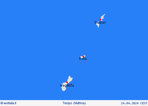 sommario Isole Marianne Oceania Carte di previsione