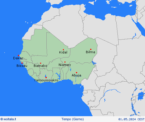 sommario  Africa Carte di previsione