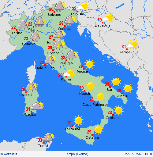 sommario  Italia Carte di previsione