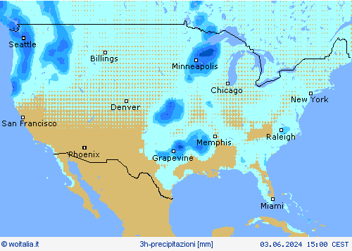 3h-precipitazioni Carte di previsione