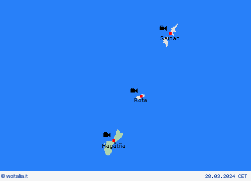 webcam Guam Oceania Carte di previsione