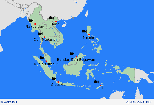 webcam  Asia Carte di previsione