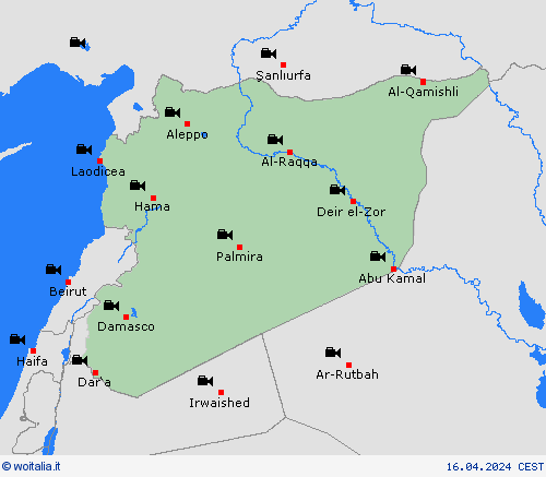 webcam Siria Asia Carte di previsione