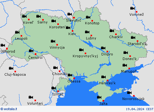 webcam Ucraina Europa Carte di previsione