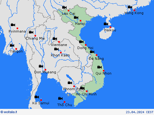 webcam Vietnam Asia Carte di previsione