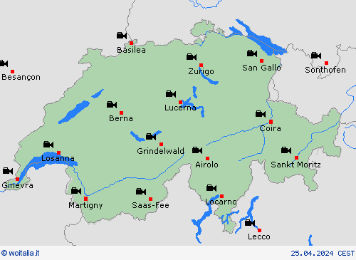 webcam Svizzera Europa Carte di previsione