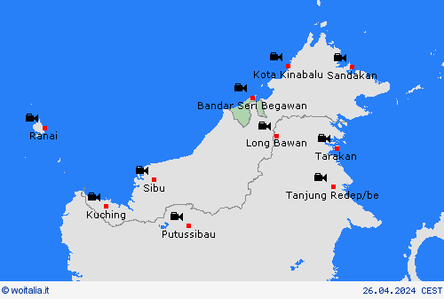 webcam Brunei Asia Carte di previsione