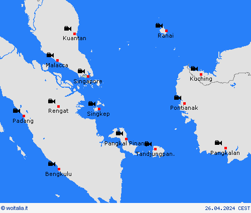 webcam Singapore Asia Carte di previsione