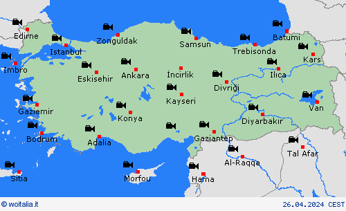 webcam Turchia Europa Carte di previsione