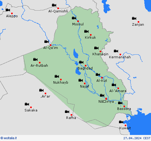 webcam Iraq Asia Carte di previsione
